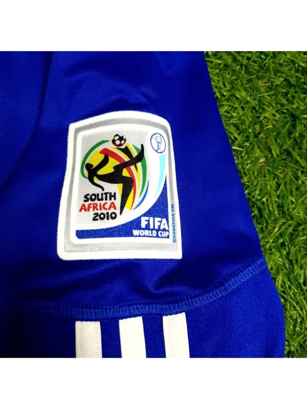 Messi Argentina 2010 WORLD CUP Away Soccer Jersey L SKU# P47053